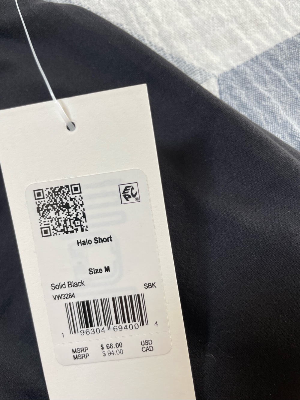 Vuori Halo Short Solid Black - Picture 3 of 4